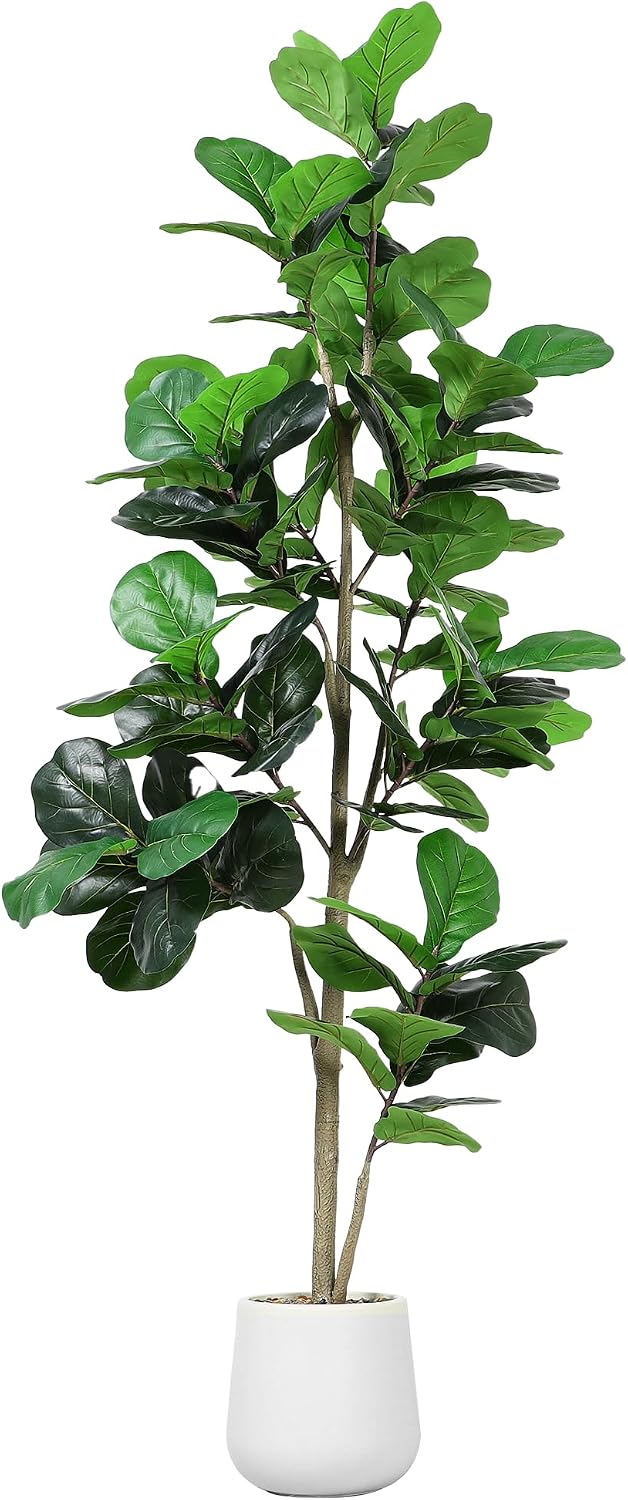 7ft Artificial Fiddle Leaf Tre - Ficus Lyrata Tree review and price