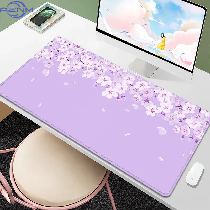 Purple Blossom Deskmat Cute Pa - Tradescantia Purple review and price